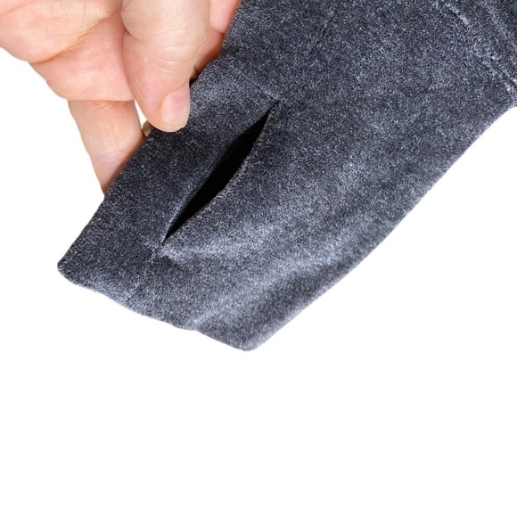 45. Athleta Velour Dress with Tulip Hem Gray Size XXS Fits XS Also - Picture 5 of 7